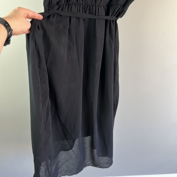 NWT New with Tags City Chic Sexy Tie Sleeveless Chiffon Tulip Dress Black 16 - Picture 16 of 16